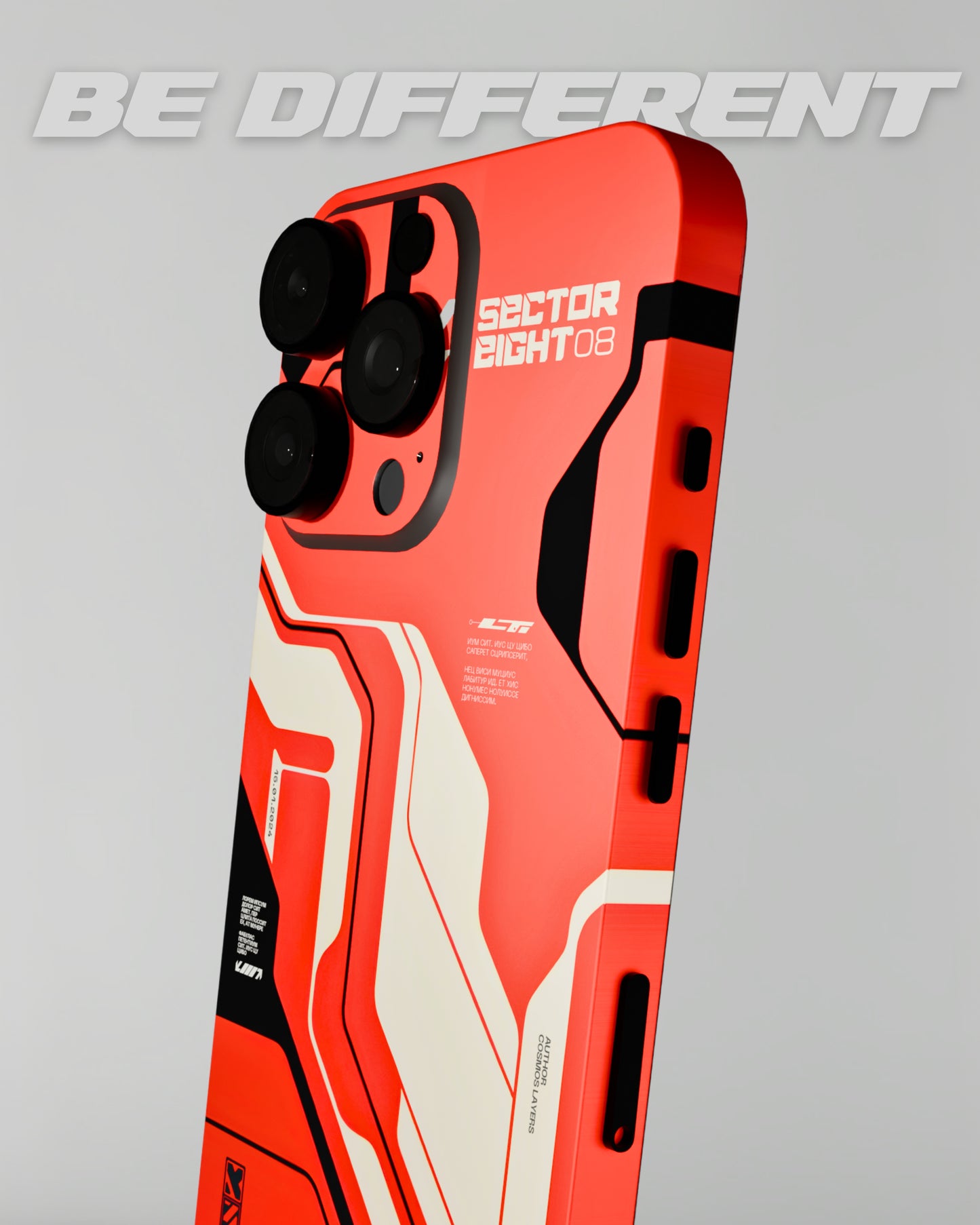 Meta Morph Mobile Skins and Wraps - Crimson Glitch