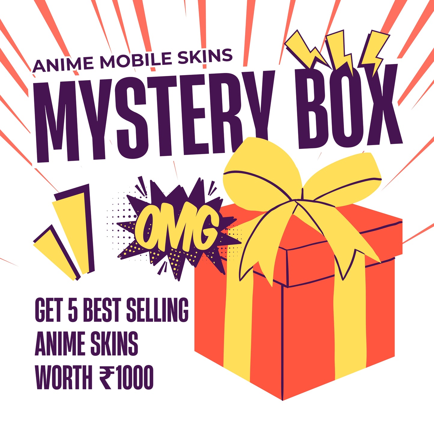 Anime Mobile Skins Mystery Box (5 Skins)