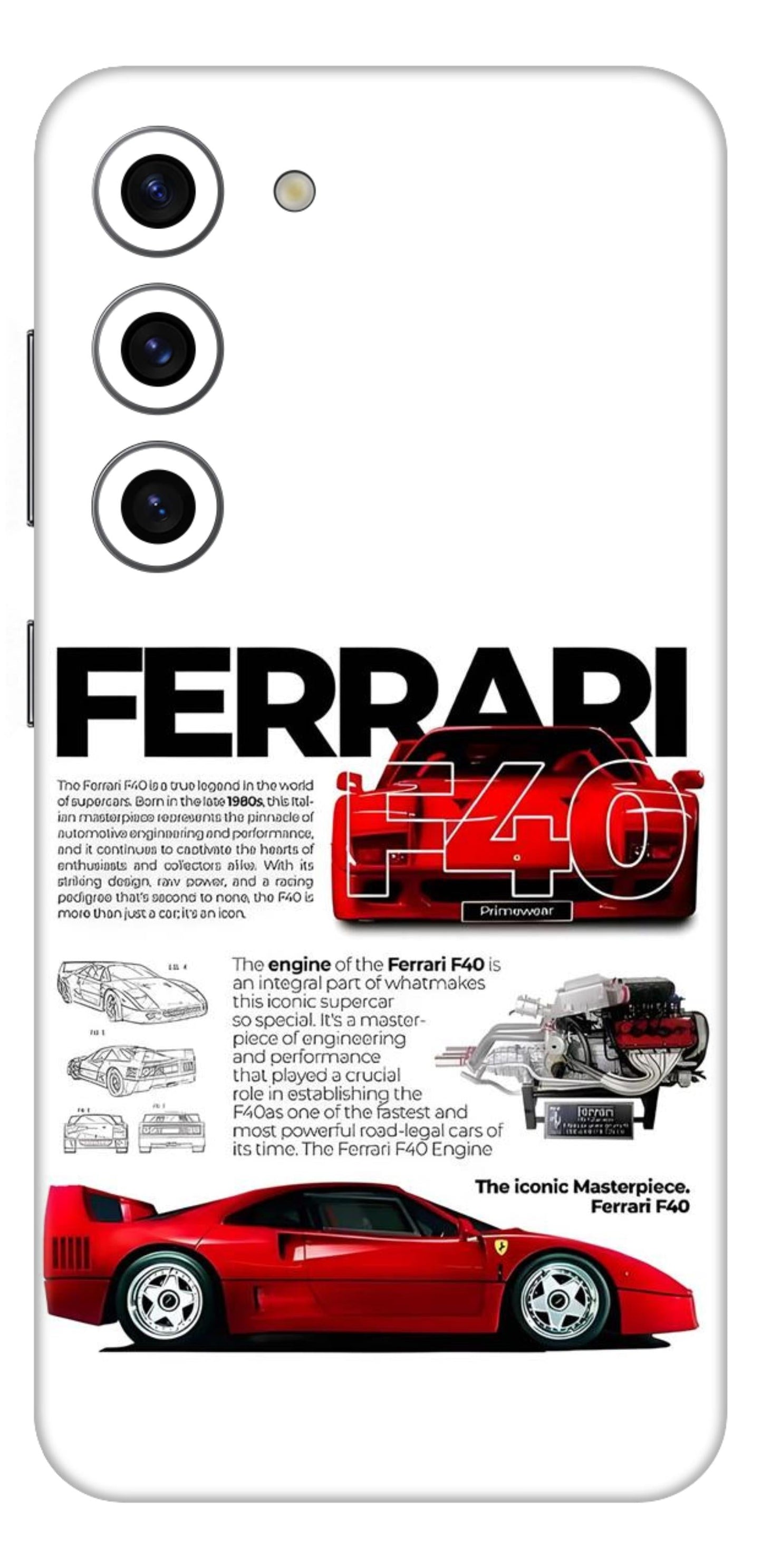 Sports Cars Mobile Skin (Ferrari F 40) - All Mobile Available