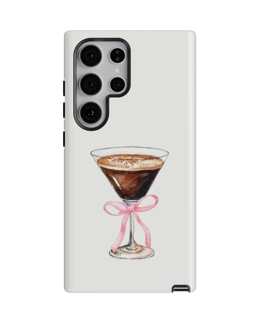 Samsung Galaxy S24 Ultra Tank Case | Girls Aesthetics (Espresso Bow)