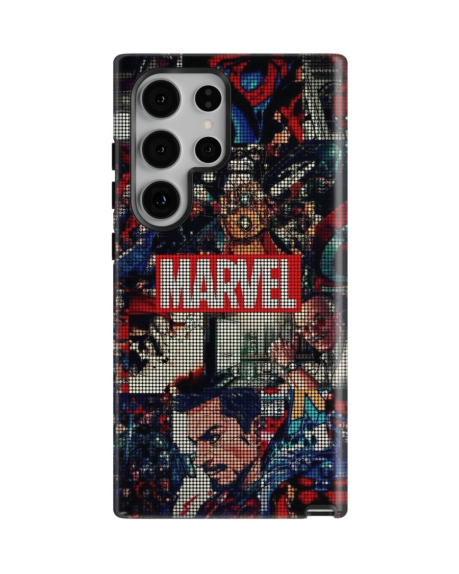 Samsung Galaxy S23 Ultra Tank Case | Superhero (Marvel Mosaic)