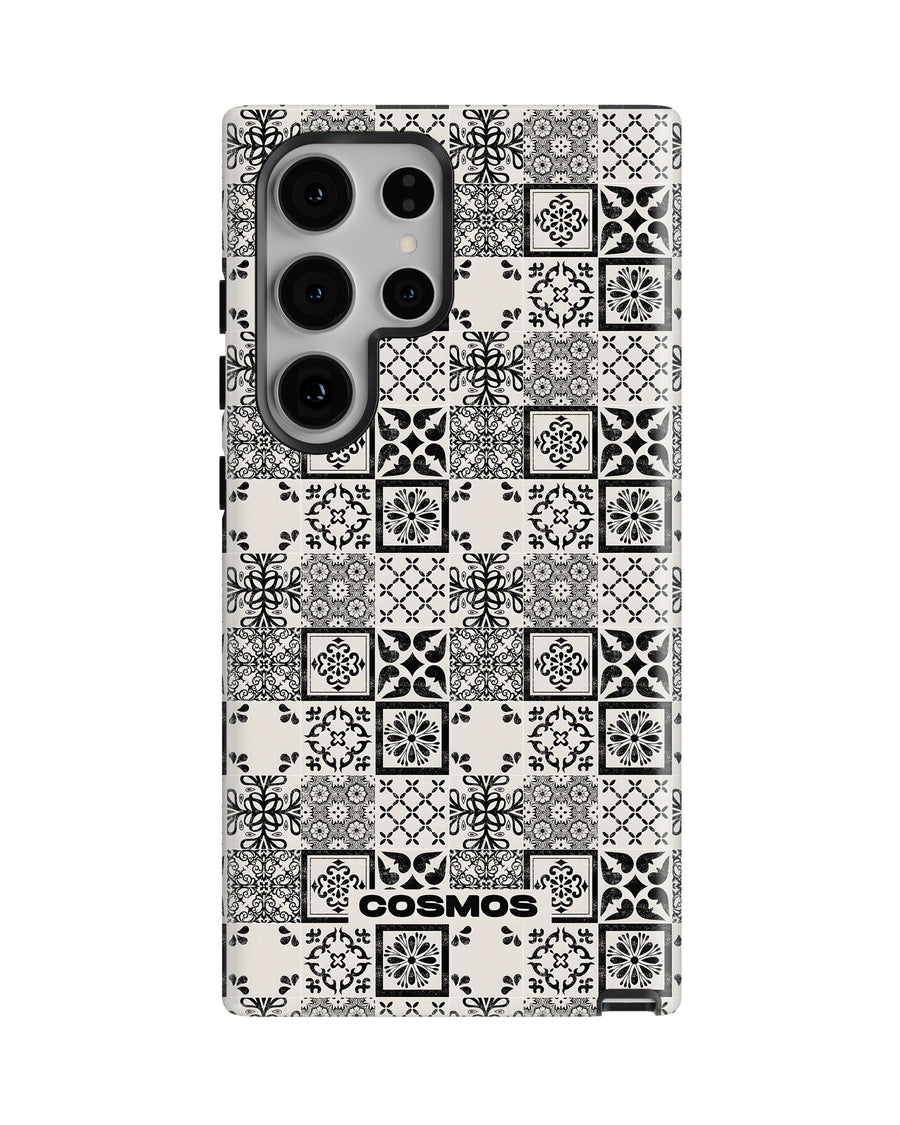 Samsung Galaxy S24 Ultra Tank Case | Textures (Vintage Mosaic)