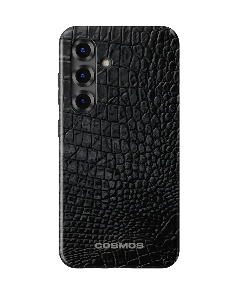 Samsung Galaxy S25 Tank Case | Textures (Obsidian Croc)