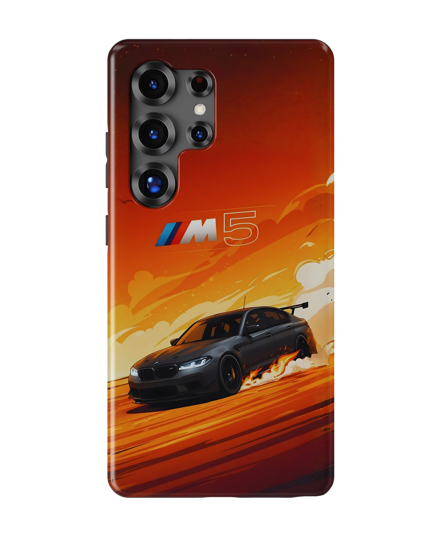 Samsung Galaxy S25 Ultra Tank Case | Sports Car (Burning M)