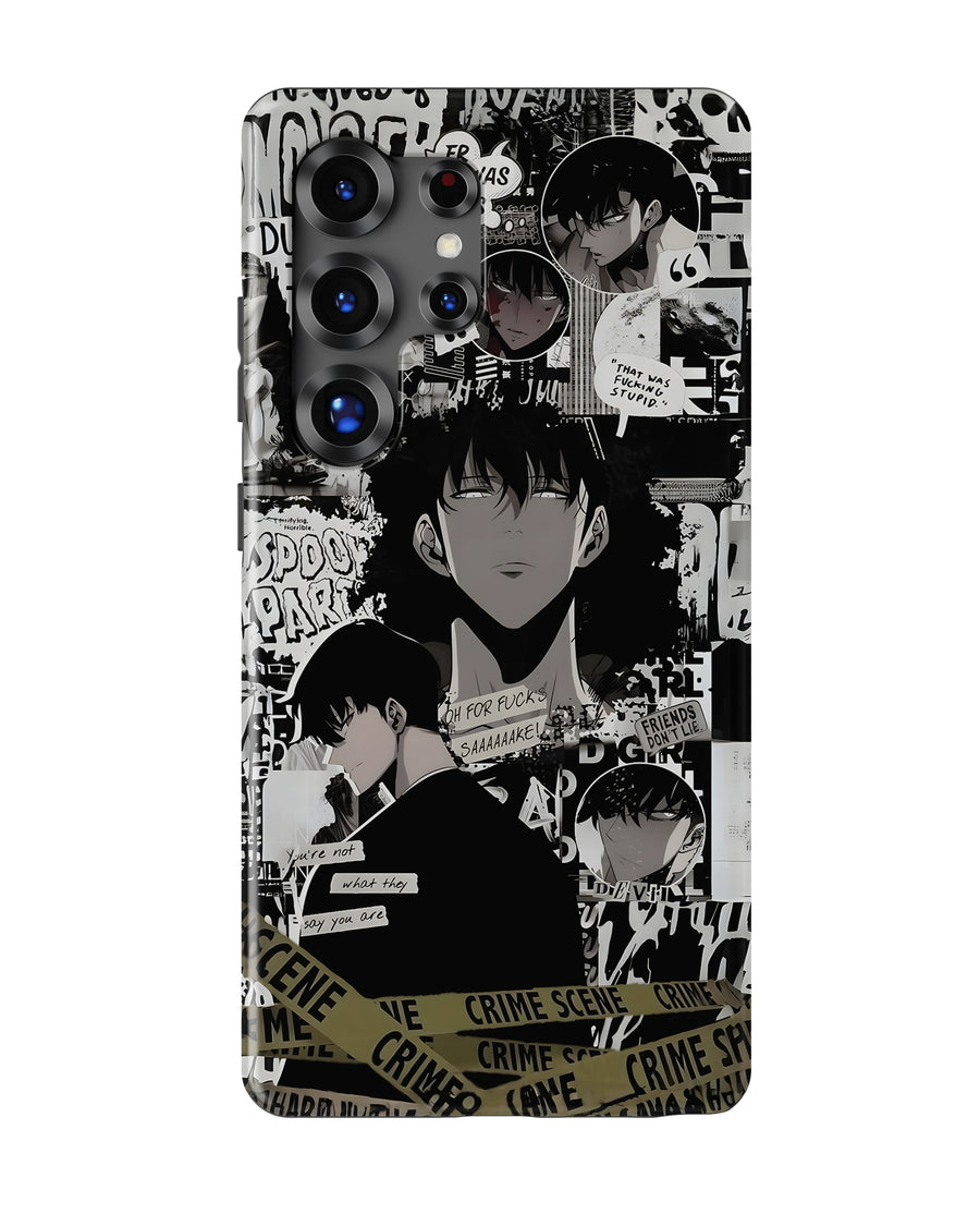 Samsung Galaxy S26 Ultra Tank Case | Anime (Manga Noir)