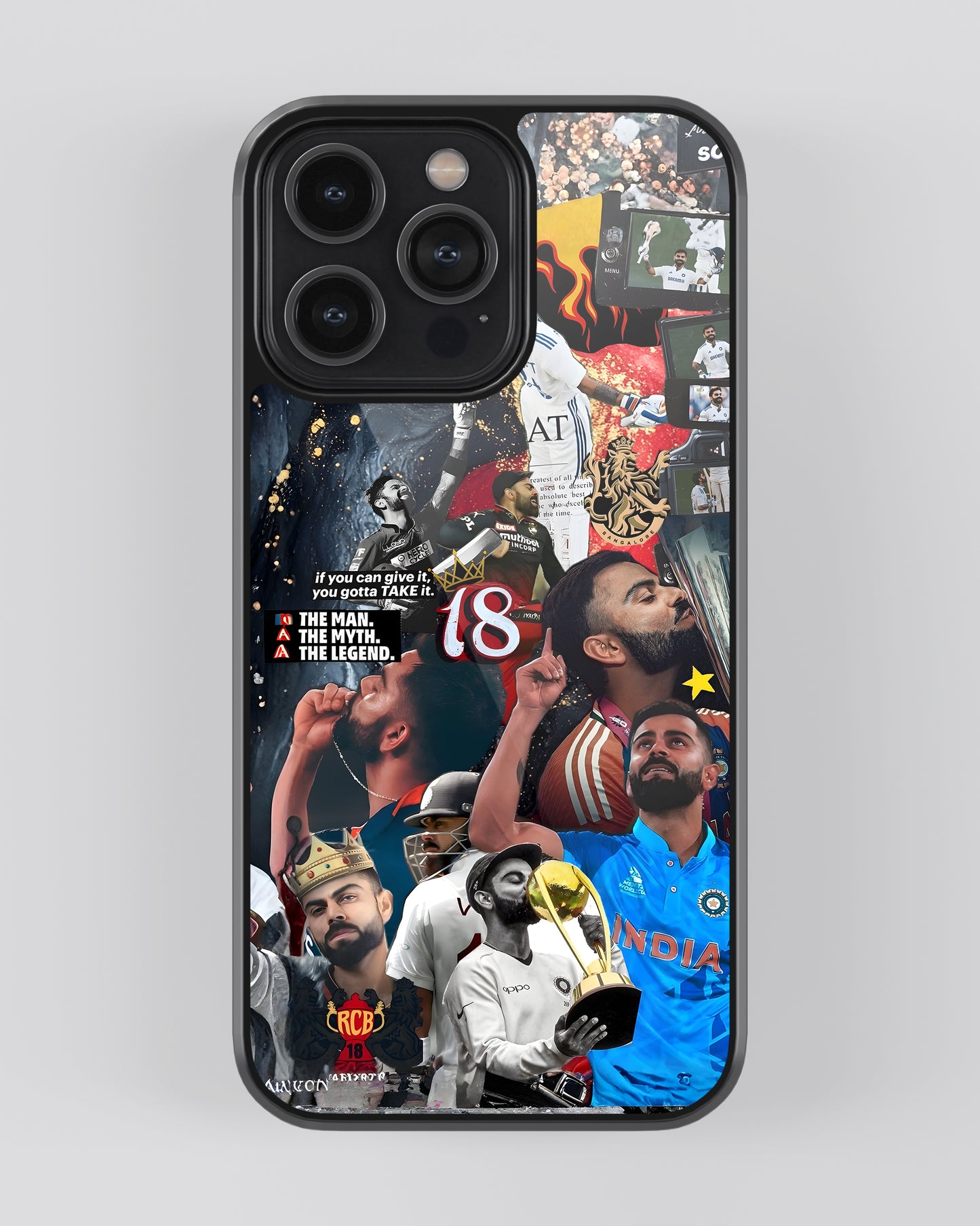Cricket Mobile Cover (No. 18 Virat)