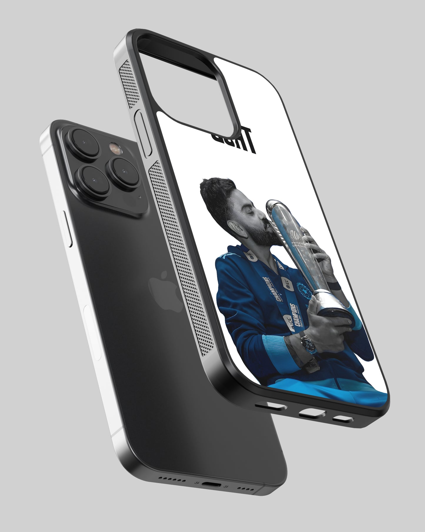 Cricket Mobile Cover (Champions Trophy Virat Kohli)