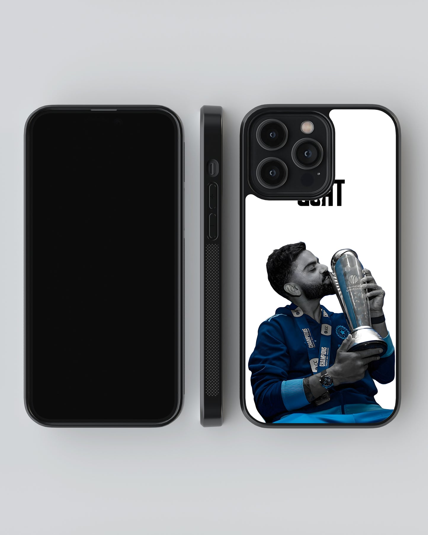 Cricket Mobile Cover (Champions Trophy Virat Kohli)