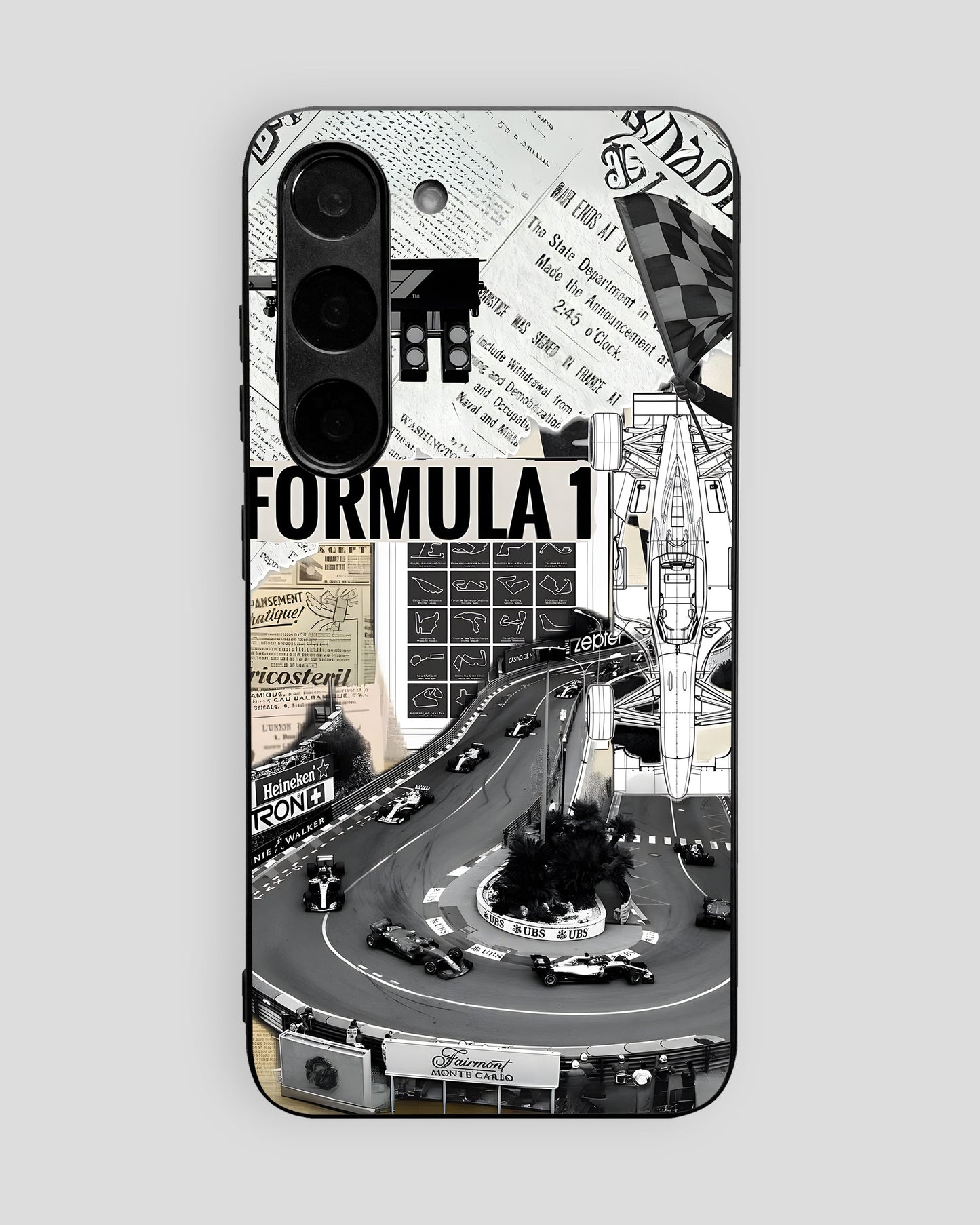 Formula 1 Glass Mobile Cover