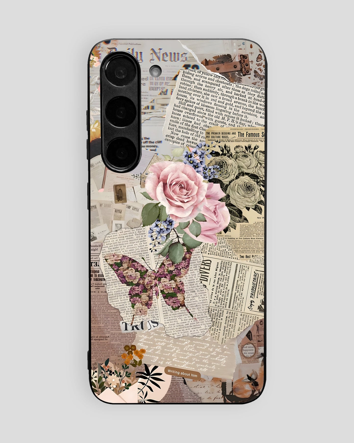 Girls Aesthetic Glass Mobile Cover