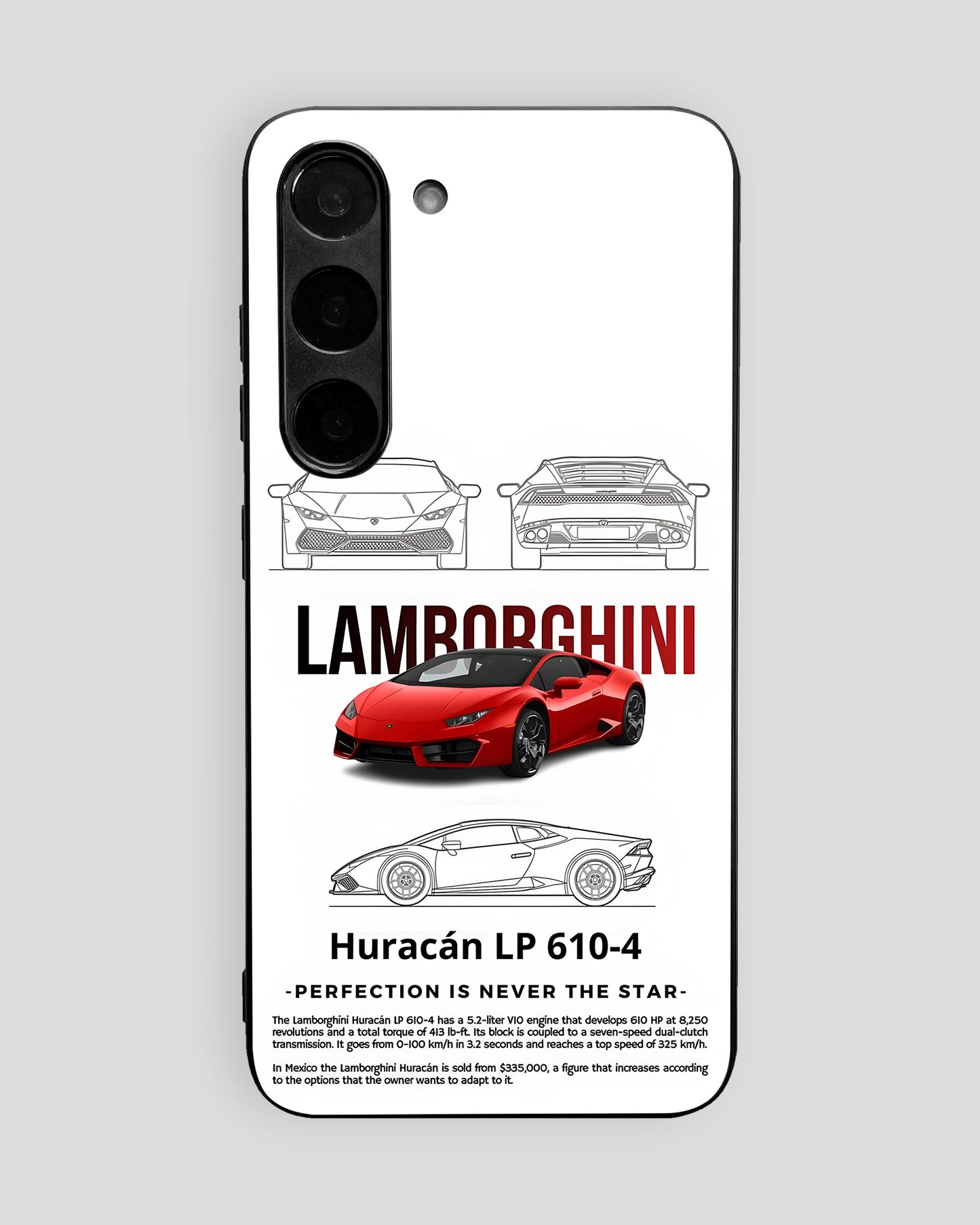 Sports Car Glass Mobile Cover