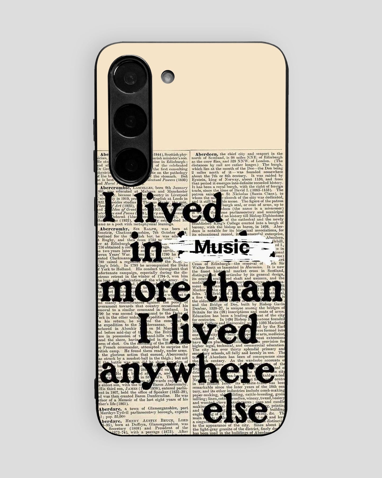 Whispers On Papers Glass Mobile Cover