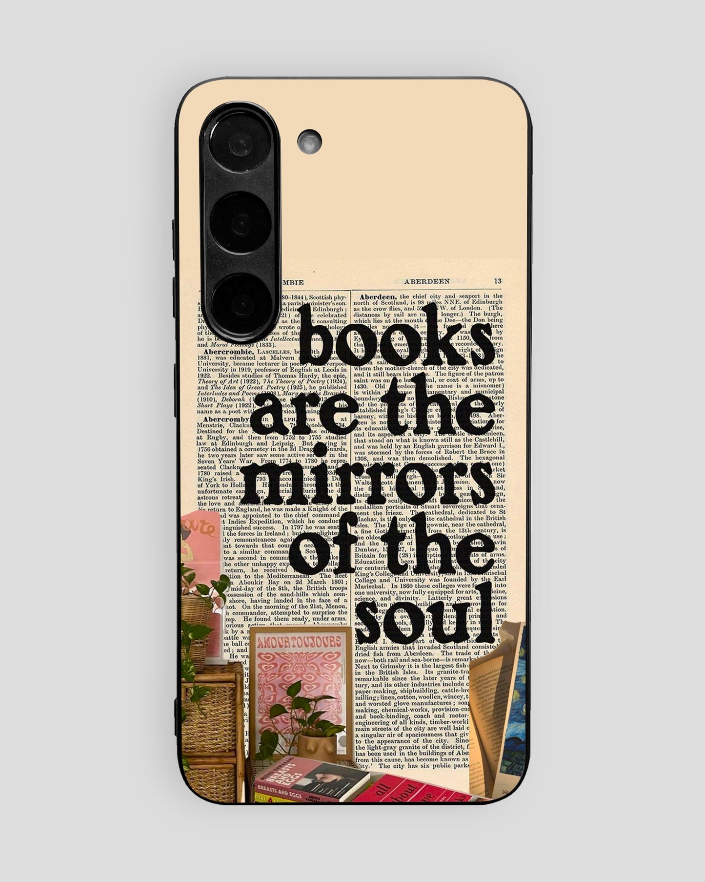 Whispers On Papers Glass Mobile Cover