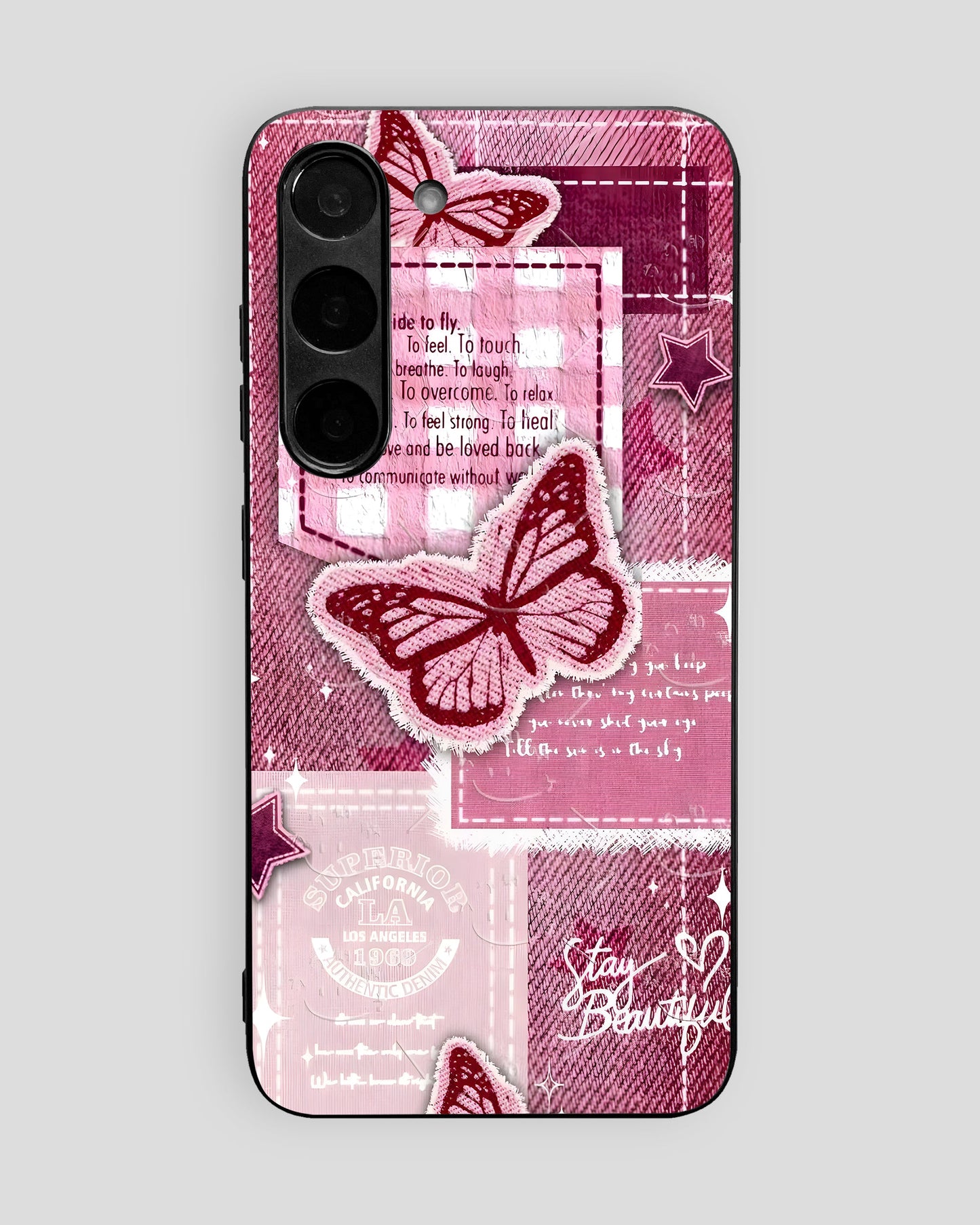 Girls Aesthetic Glass Mobile Cover