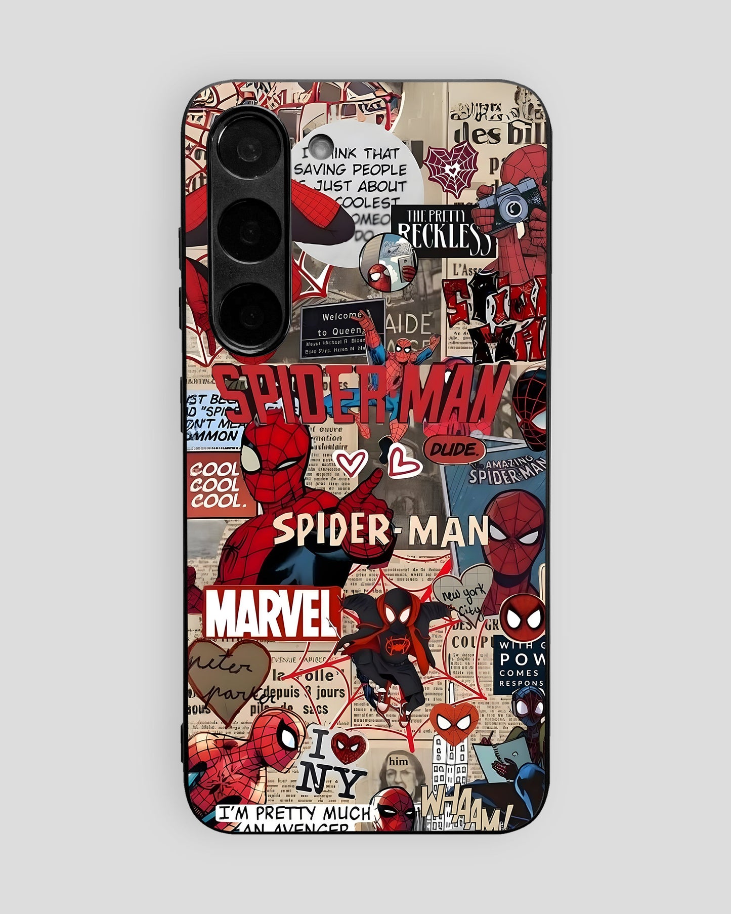 Marvel Glass Mobile Cover