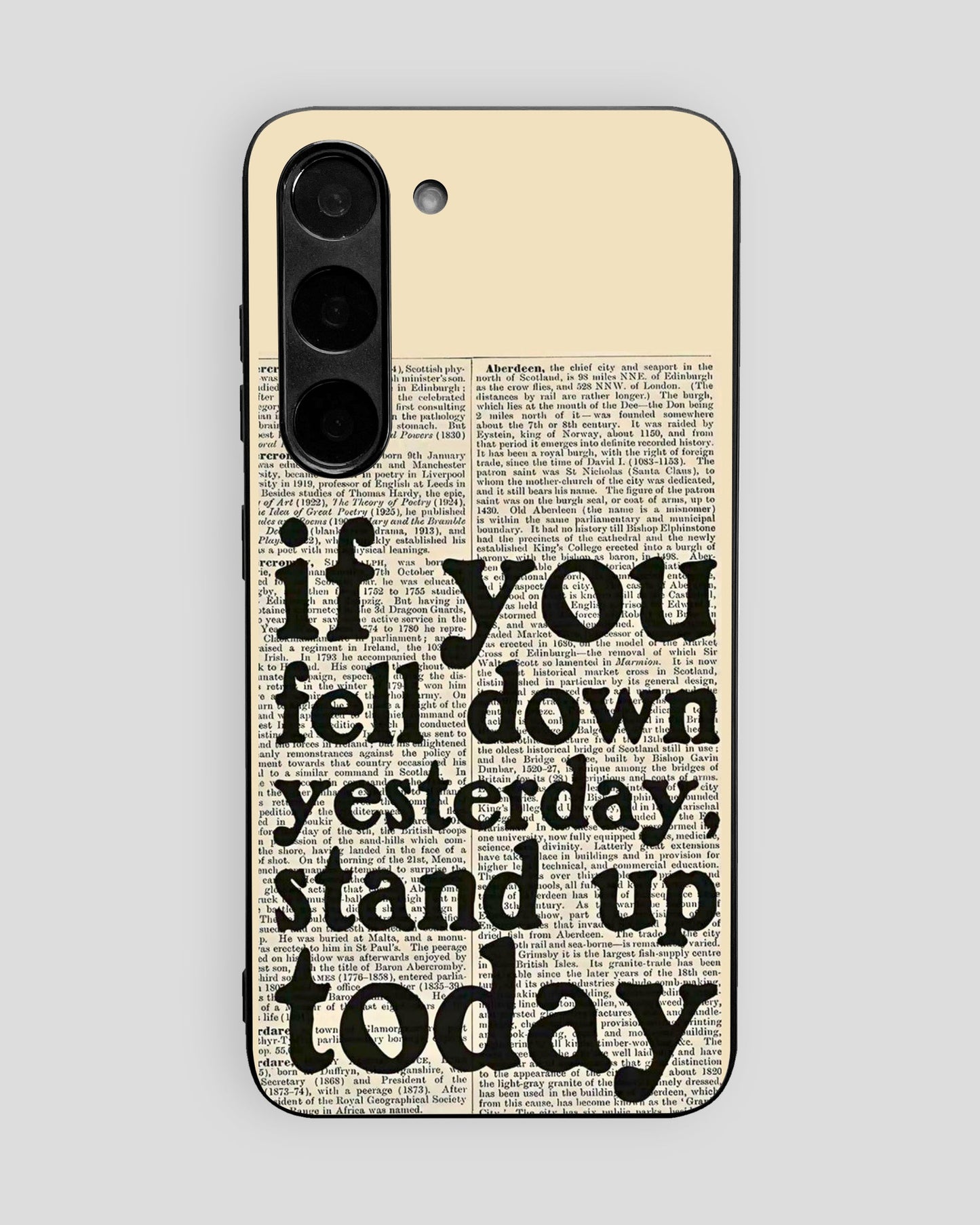 Whispers On Papers Glass Mobile Cover