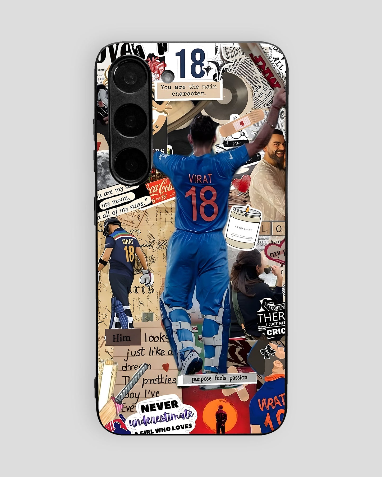 Cricket Glass Mobile Cover