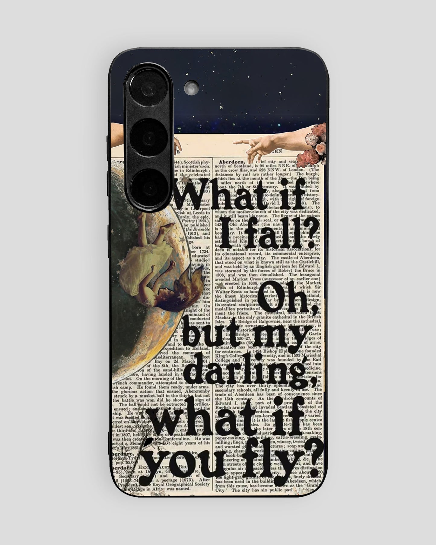 Whispers On Papers Glass Mobile Cover