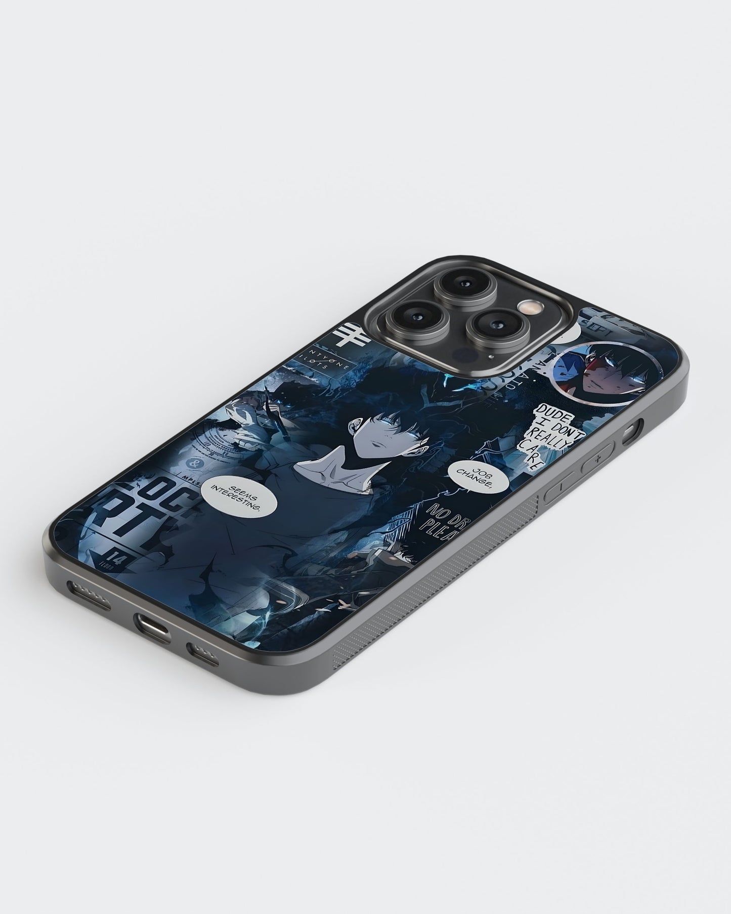 Solo Leveling Glass Mobile Case