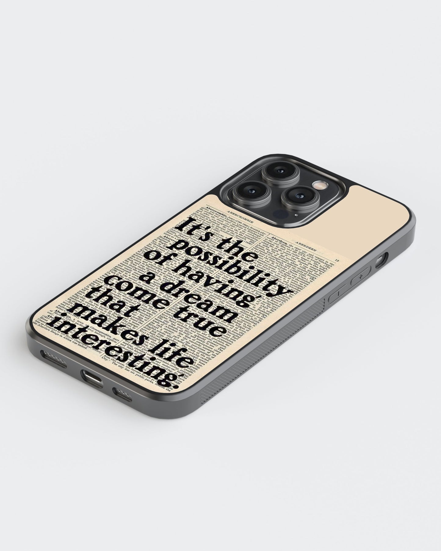 Whispers On Papers Glass Mobile Case