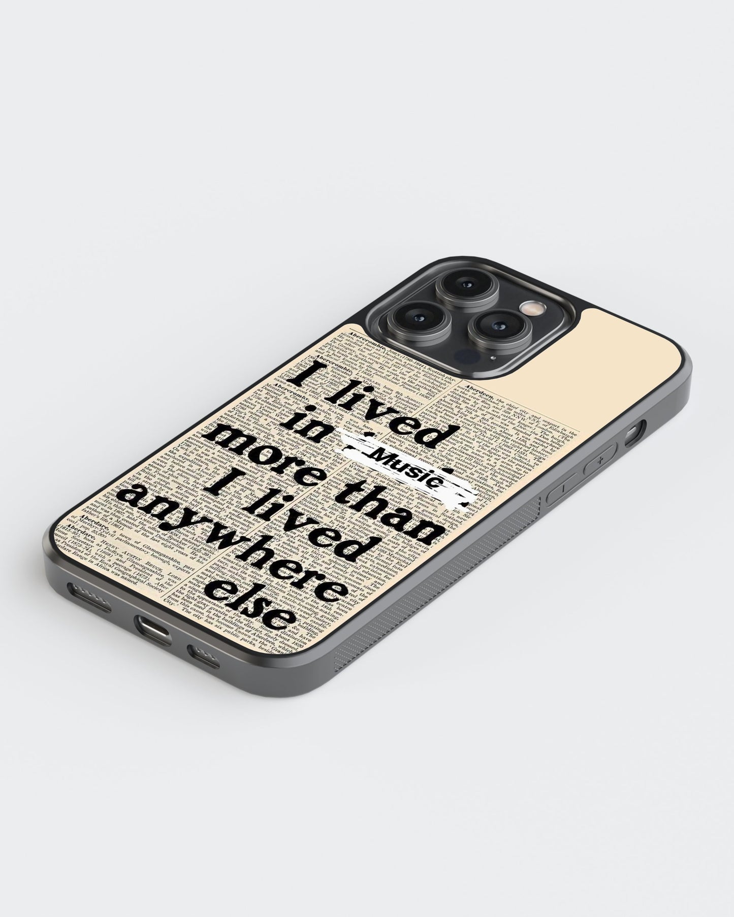 Whispers On Papers Glass Mobile Case