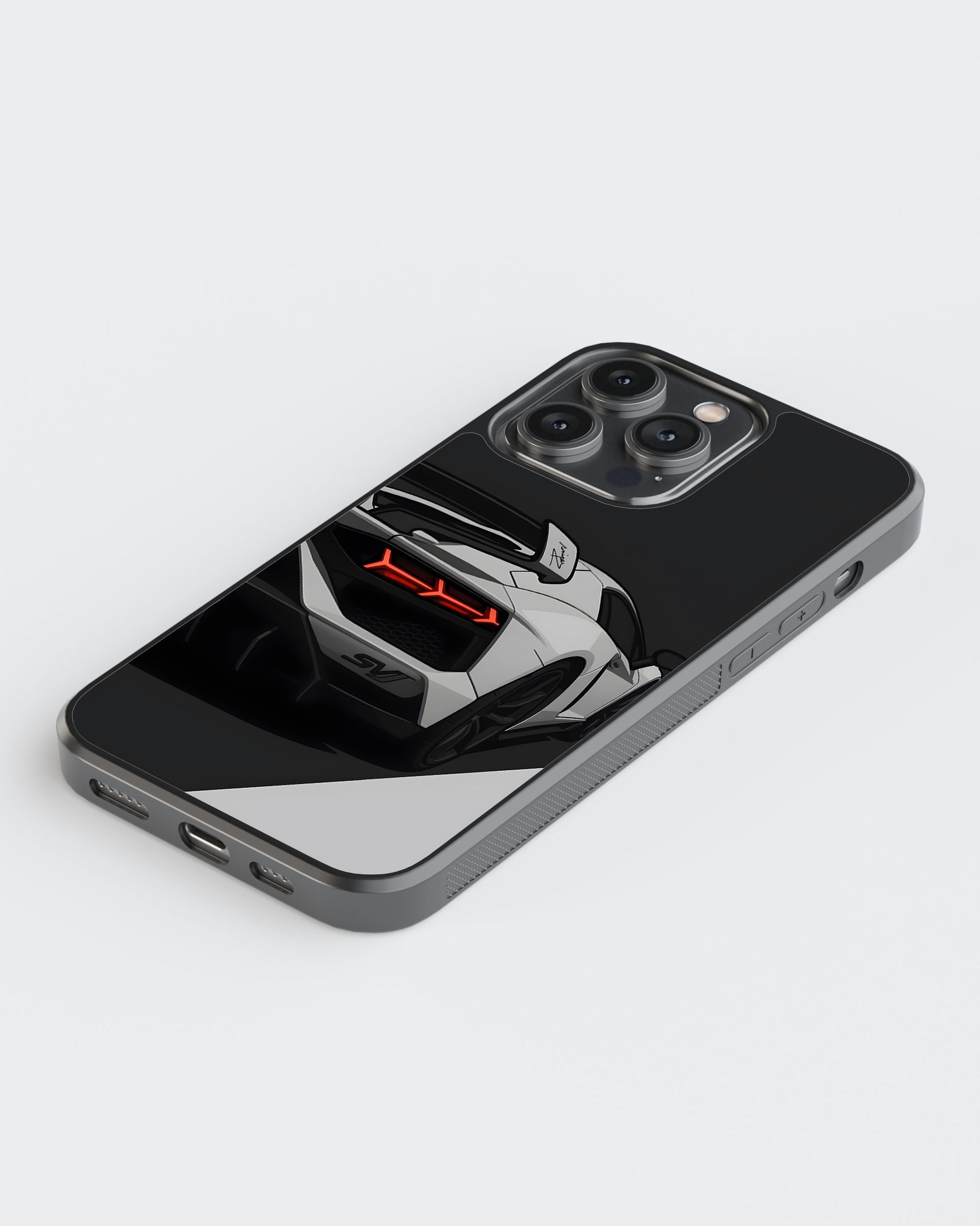 Sports Car Glass Mobile Case