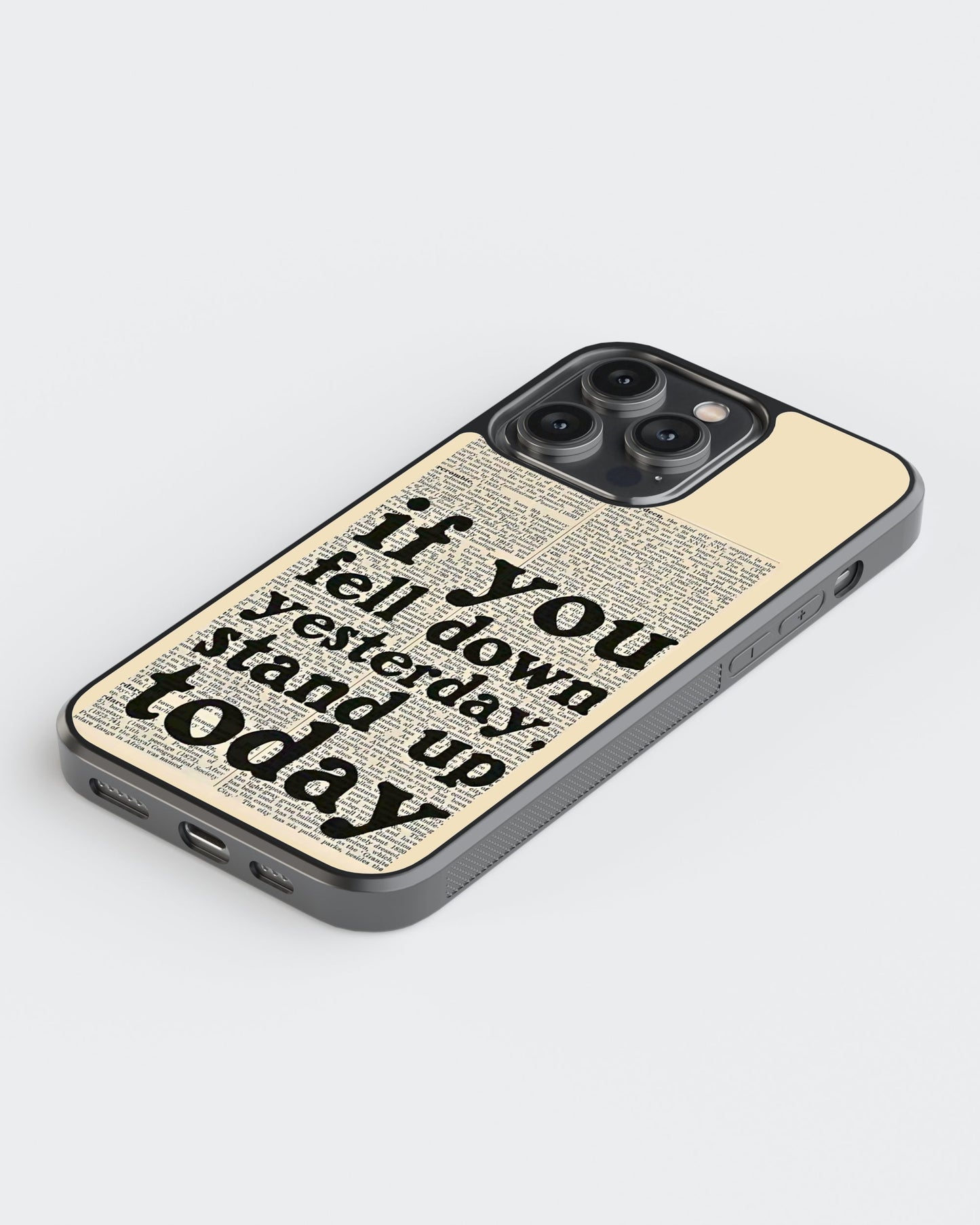 Whispers On Papers Glass Mobile Case