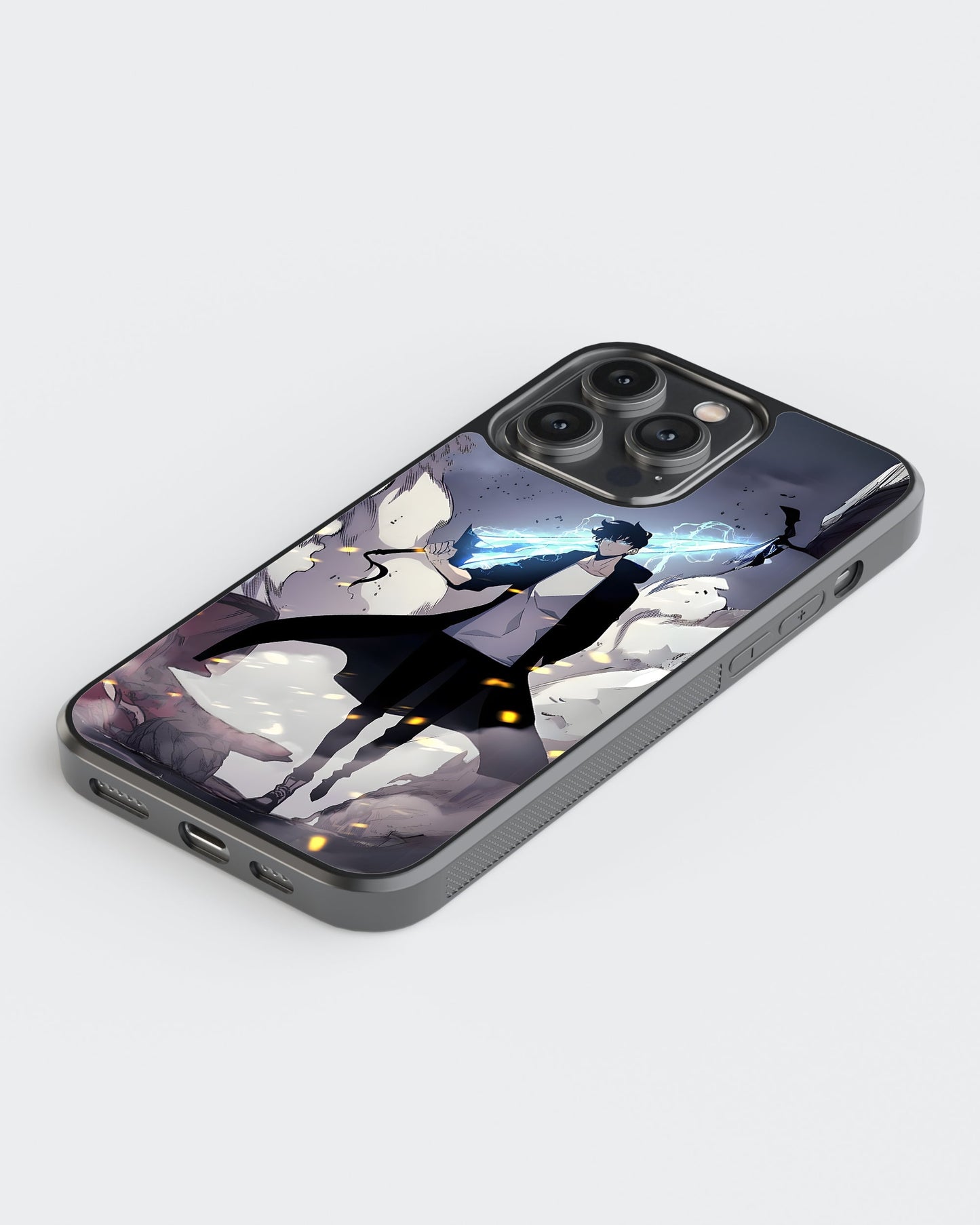 Solo Leveling Glass Mobile Case