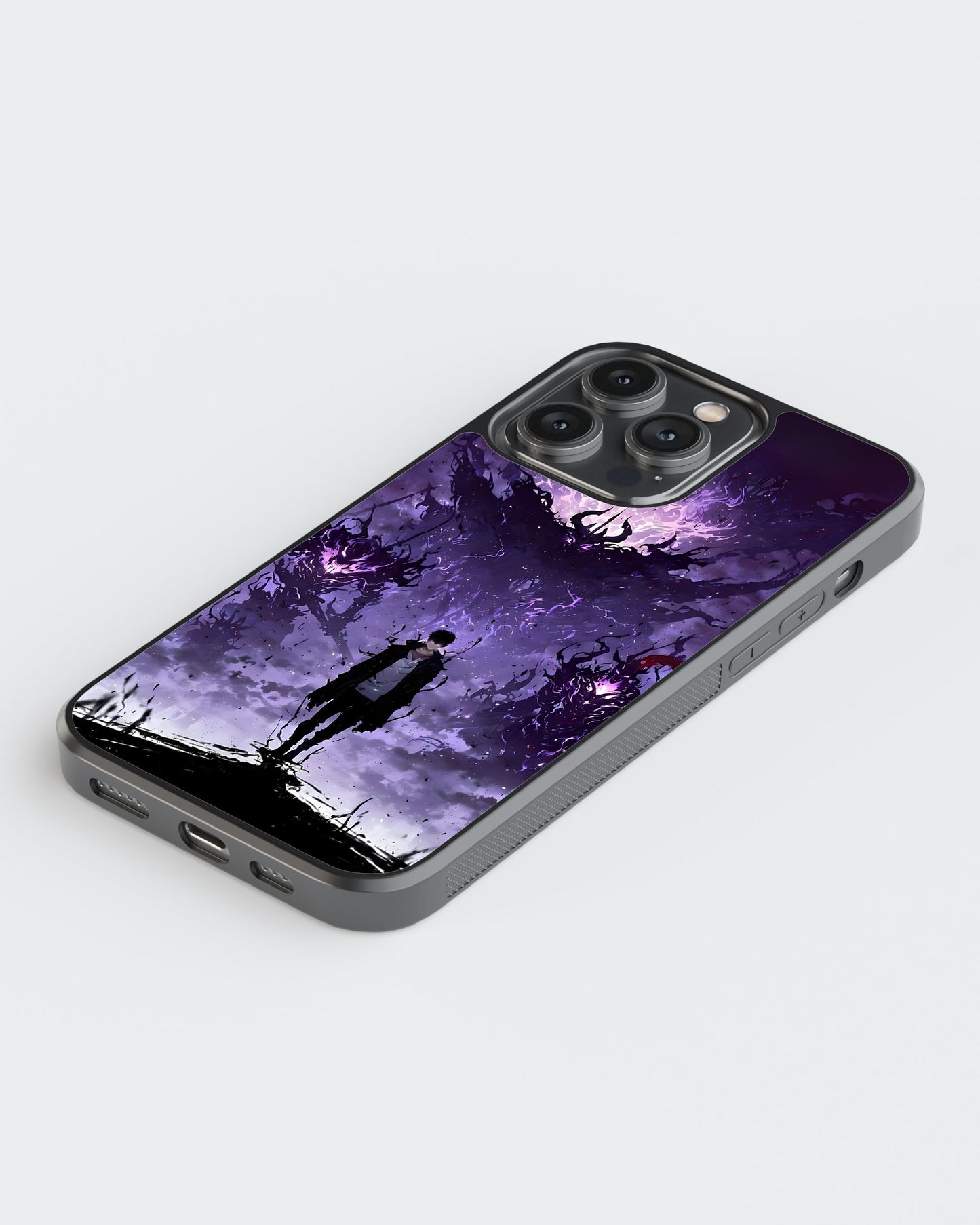 Solo Leveling Glass Mobile Case