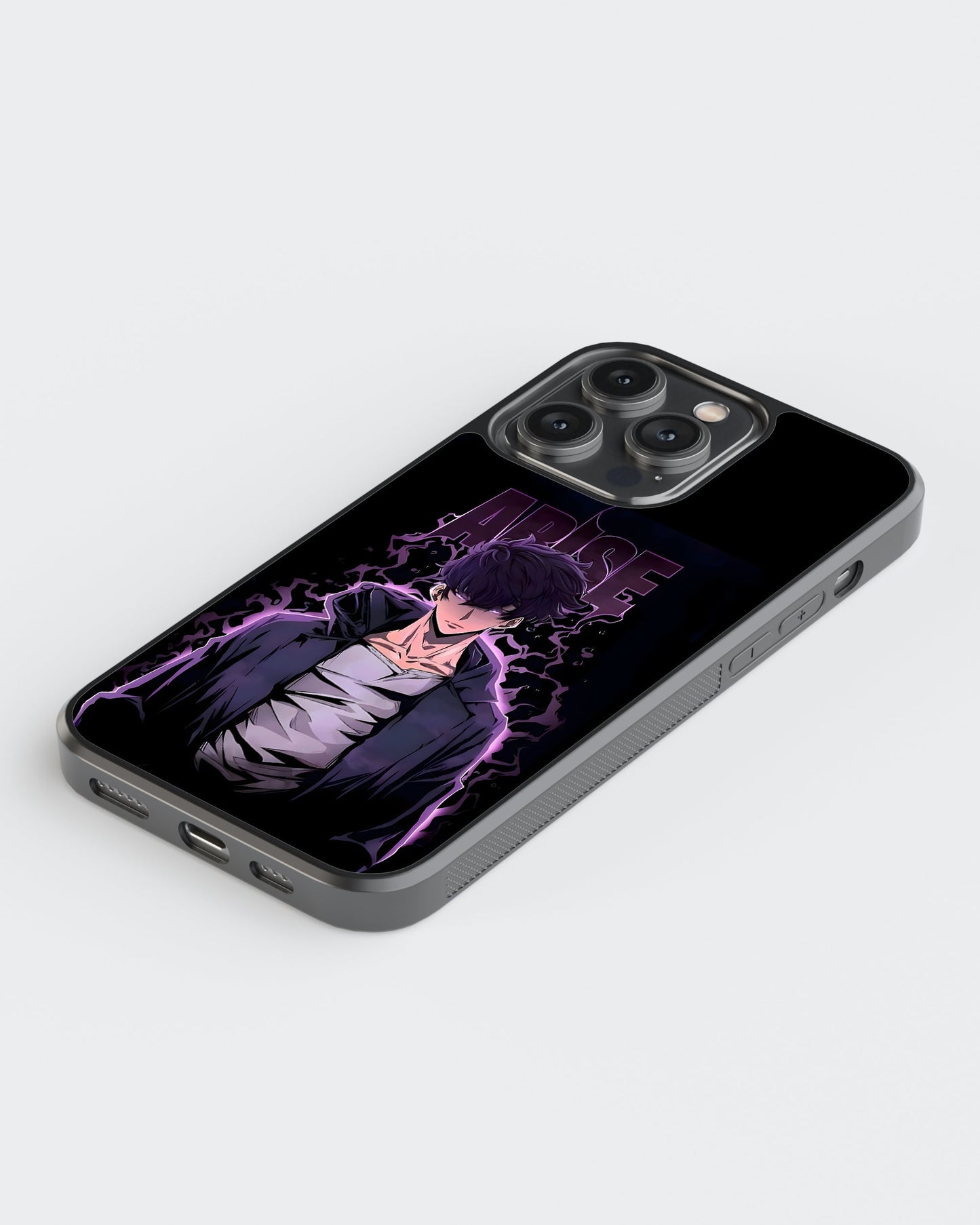 Solo Leveling Glass Mobile Case