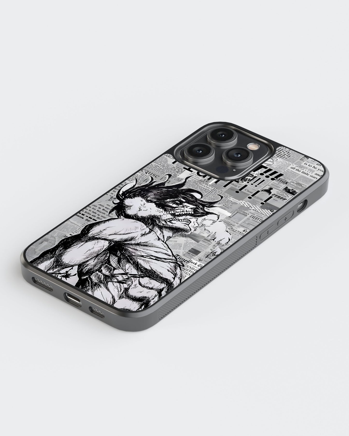 Attack On Titan Glass Mobile Case