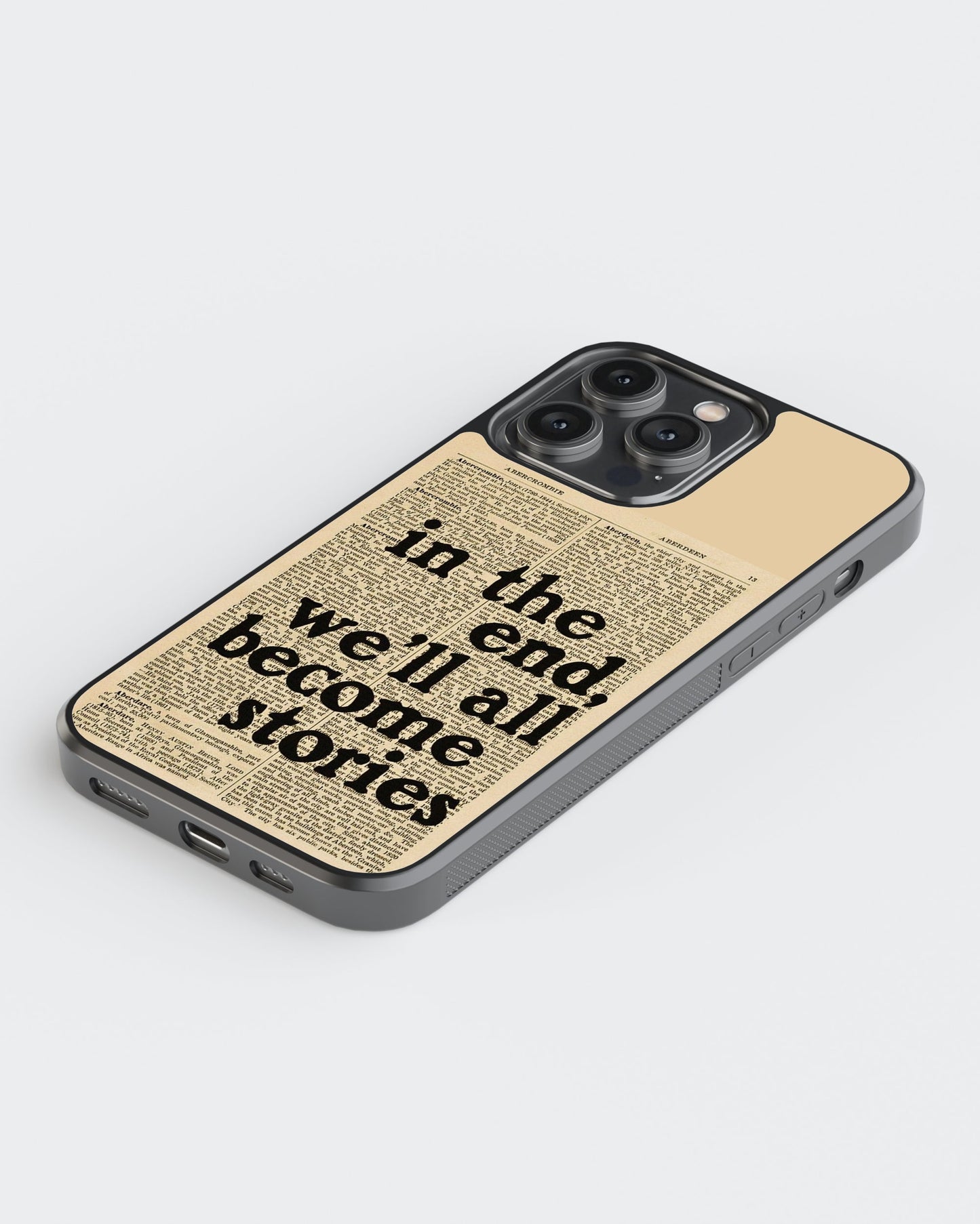 Whispers On Papers Glass Mobile Case