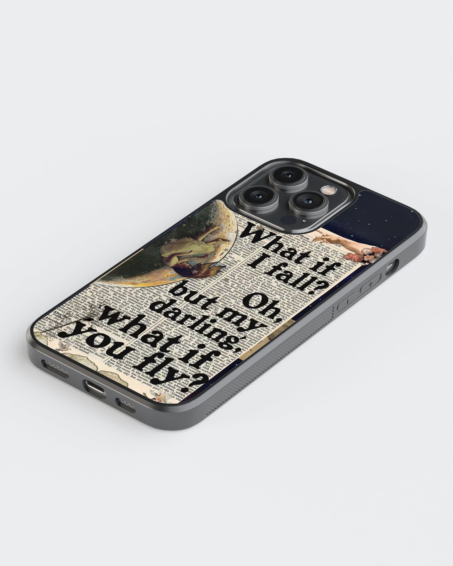 Whispers On Papers Glass Mobile Case