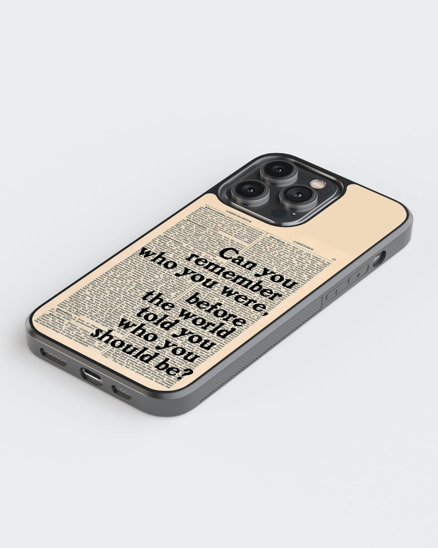 Whispers On Papers Glass Mobile Case