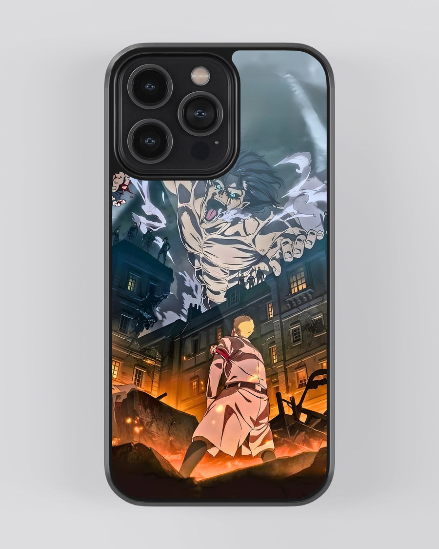 Attack On Titan Glass Mobile Cover