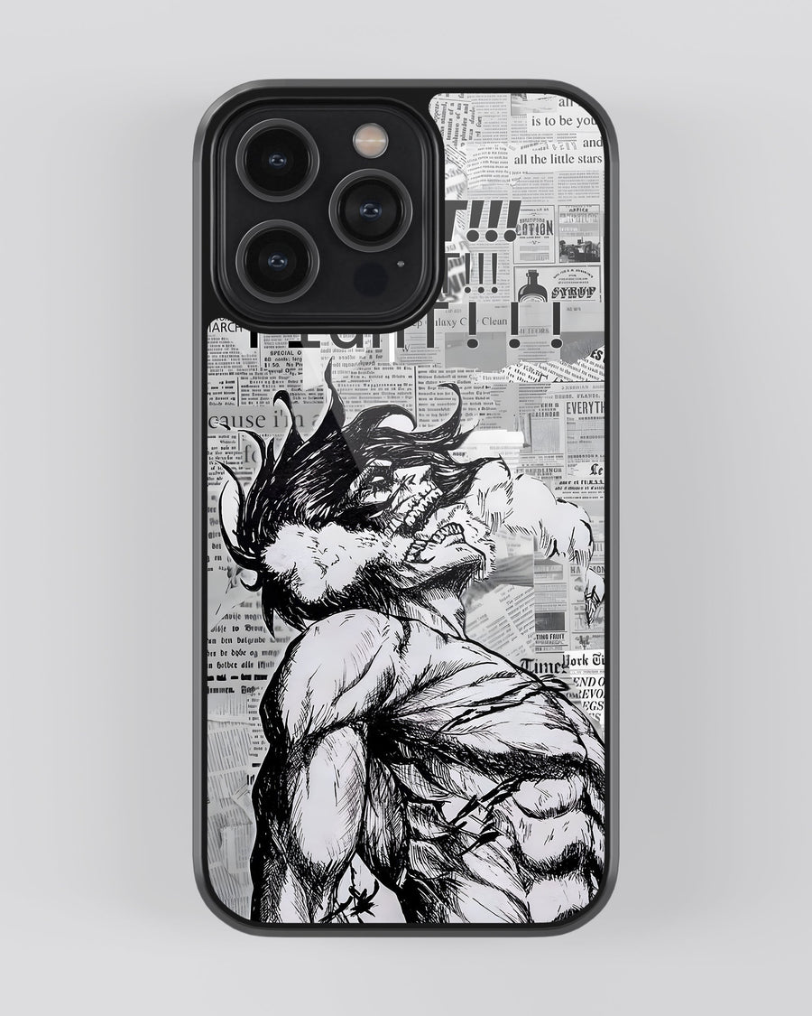 Attack On Titan Glass Mobile Cover