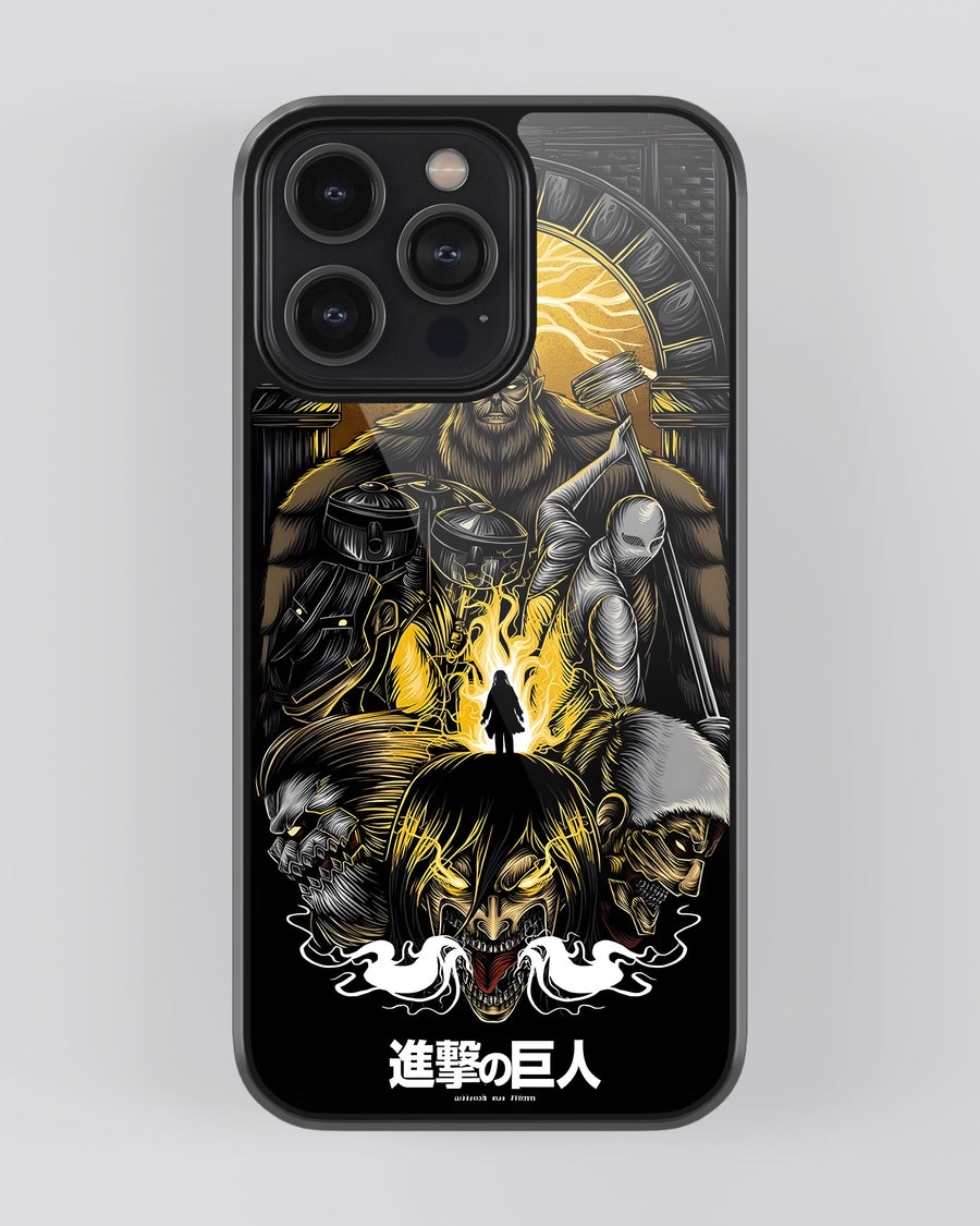 Attack On Titan Glass Mobile Cover