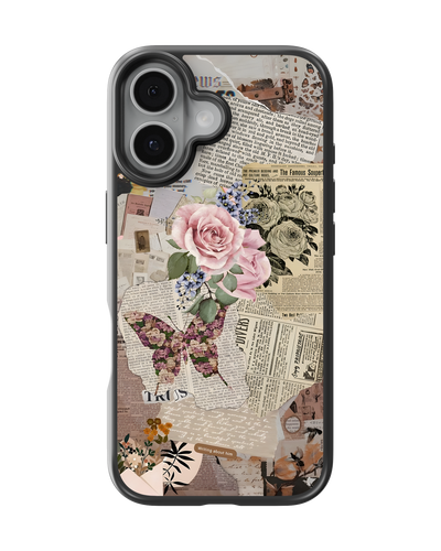 Girls Aesthetic Mobile Cover (Flowers and Pages)