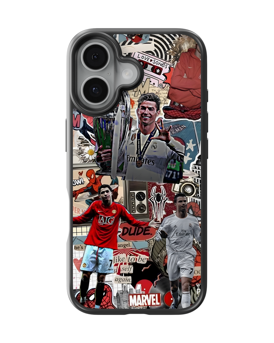 Football Mobile Cover (Ronaldo x Spiderman)