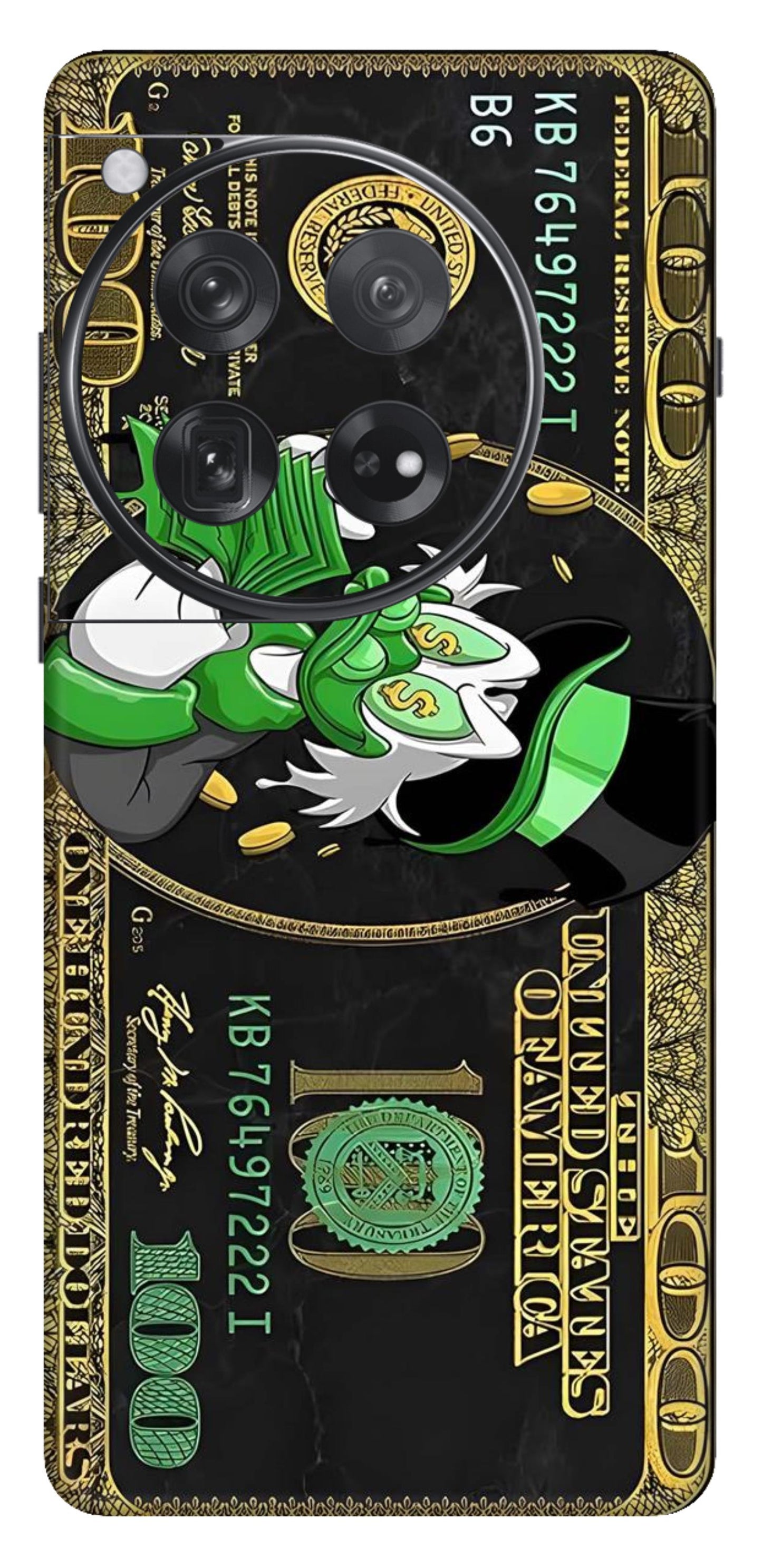 Dollar Mobile Skin (Donald Duck Black) - All Mobile Available
