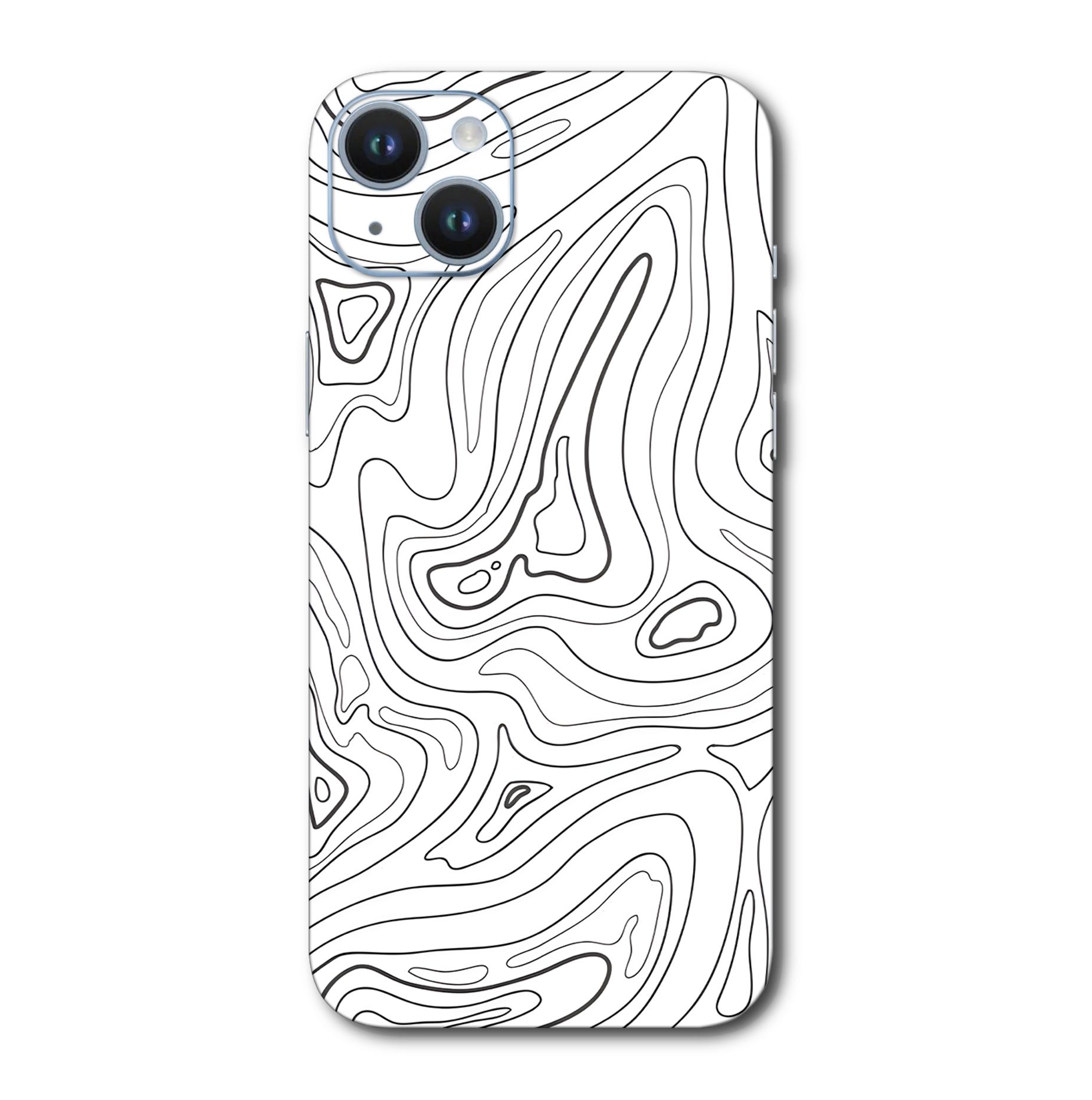 White Pattern Mobile Skin