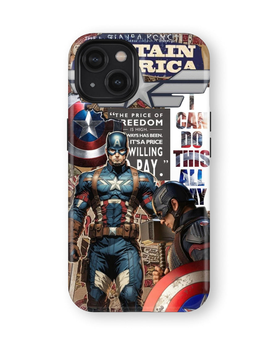 iPhone 15 Plus Tank Case | Superhero (Captain America Originals)