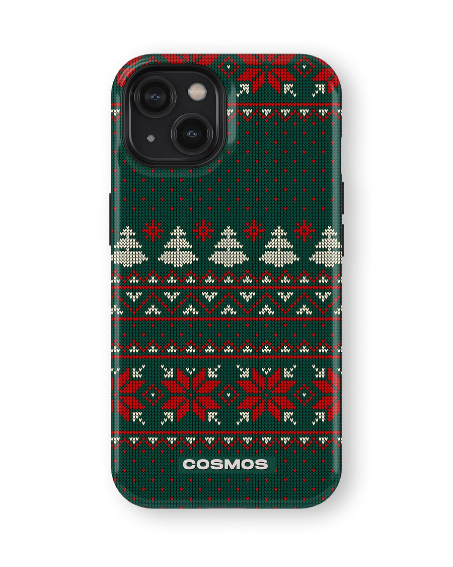 iPhone 14 Tank Case | Textures (Evergreen Knit)