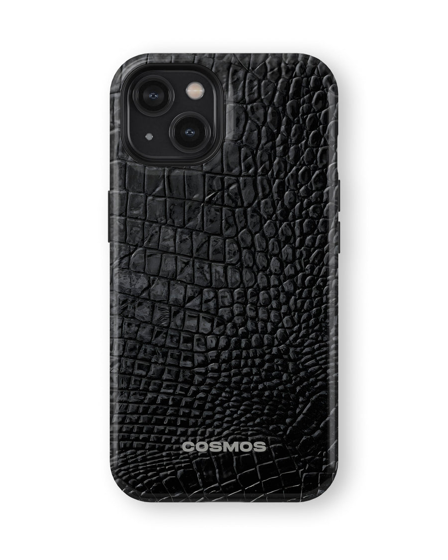 iPhone 13 Tank Case | Textures (Obsidian Croc)