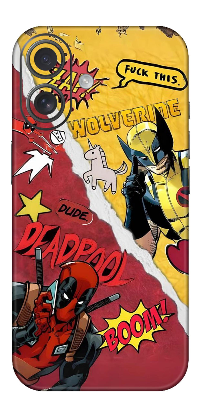 Marvel Mobile Skin (Deadpool Wolverine) - All Mobile Available