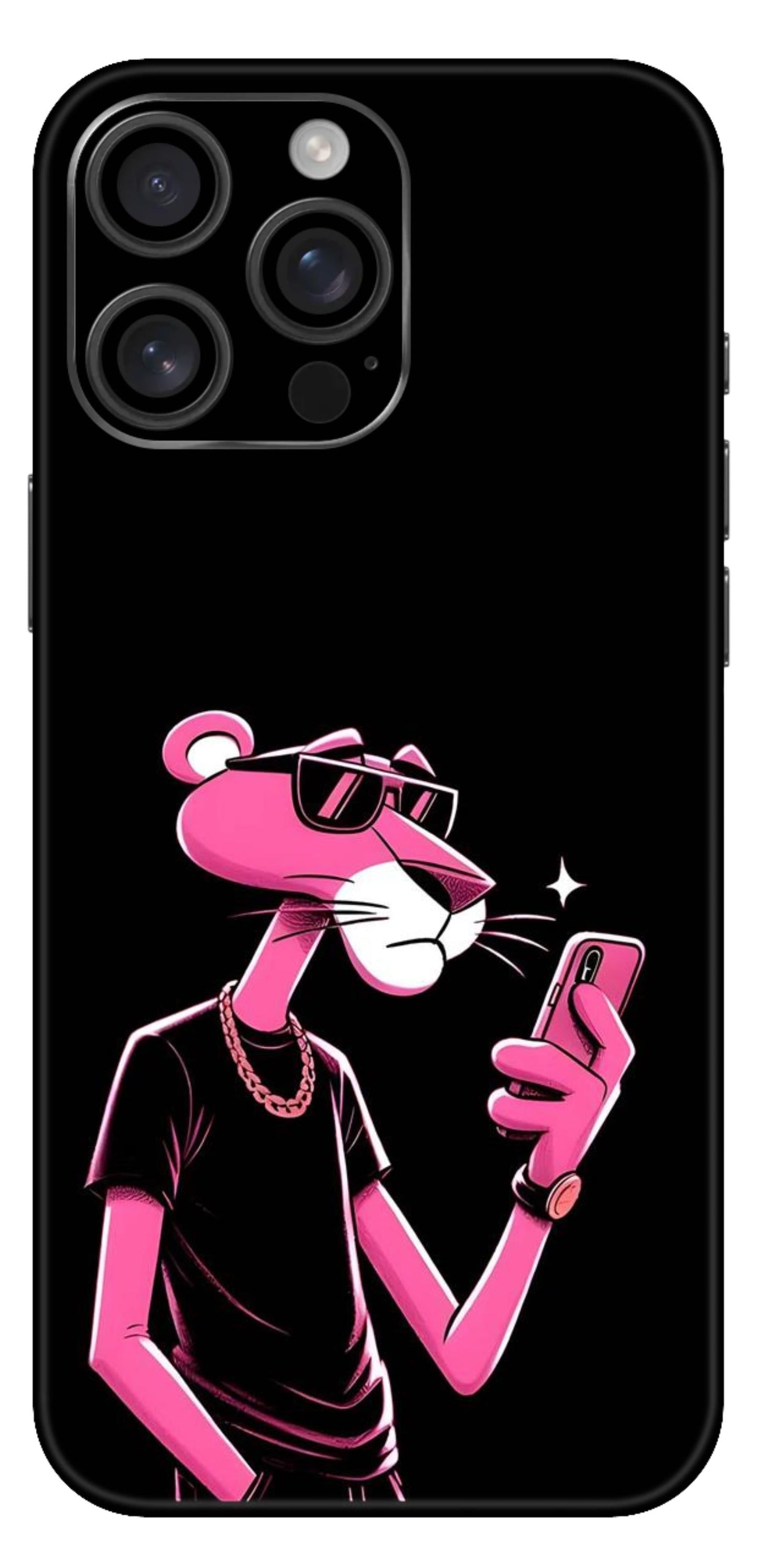 Cartoon Mobile Skin (Pink Panther Dark) - All Mobile Available