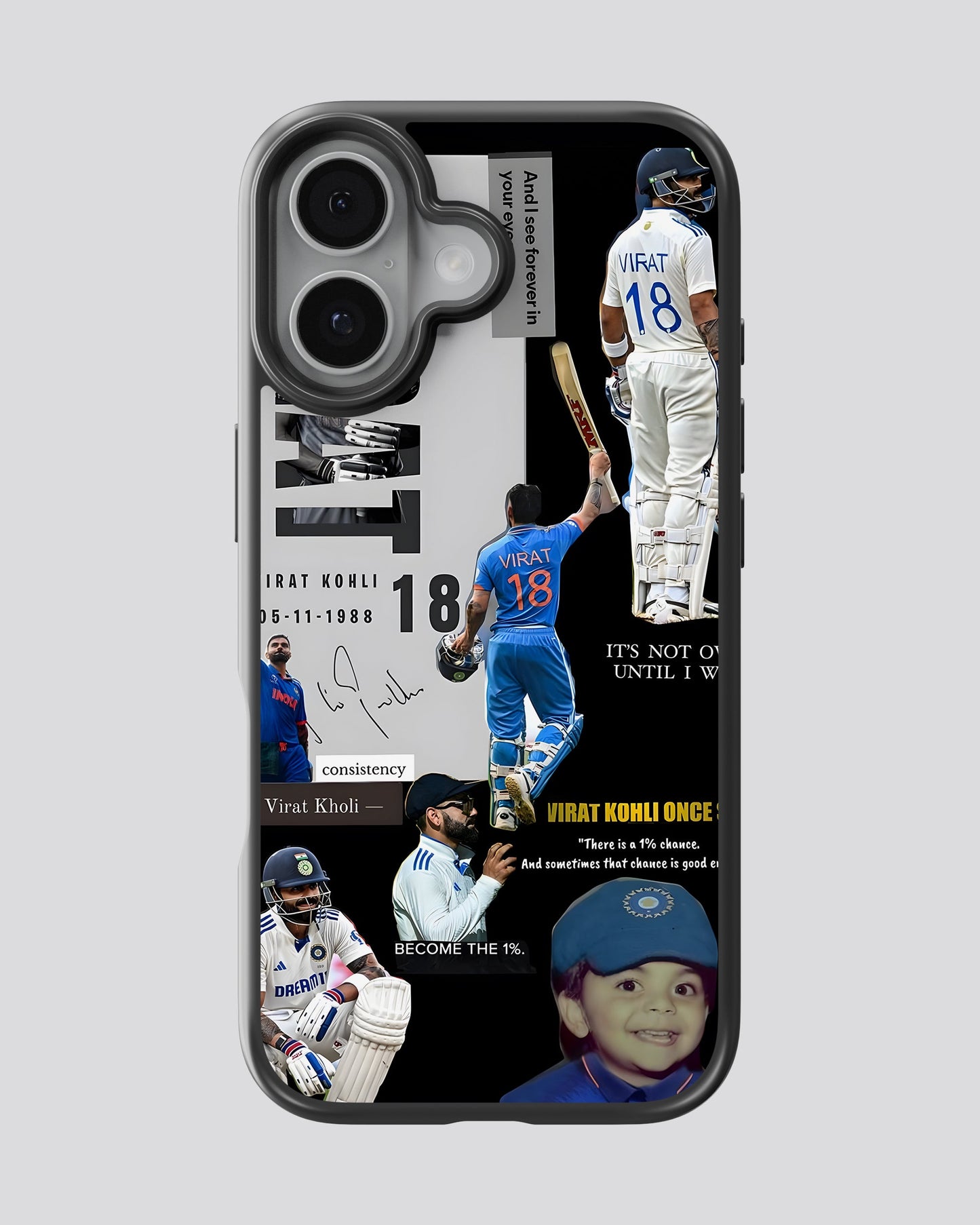 Cricket Glass Mobile Cover