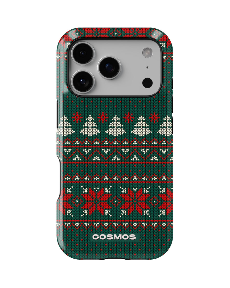iPhone 17 Pro Tank Case | Textures (Evergreen Knit)