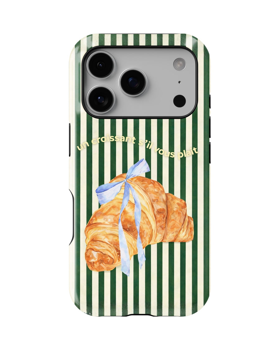 iPhone 17 Pro Tank Case | Girls Aesthetics (Paris Croissant)