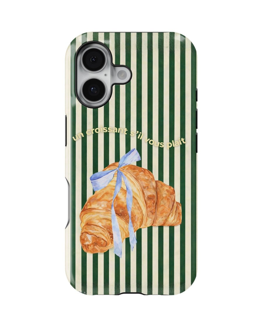 iPhone 16 Tank Case | Girls Aesthetics (Paris Croissant)